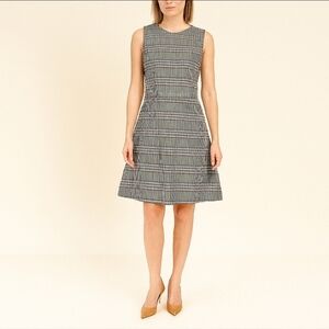 Marni Blue Black Check Sleeveless dress 4 40 NEW